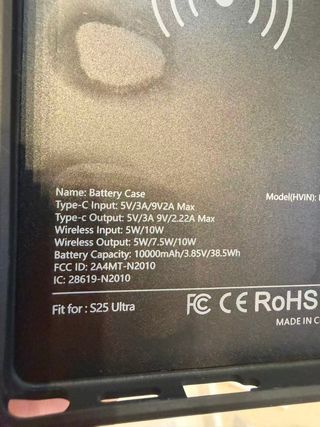 NEWDERY Funda de batería para Samsung S25 ULTRA