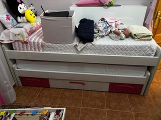 Cama nido infantil con cajones