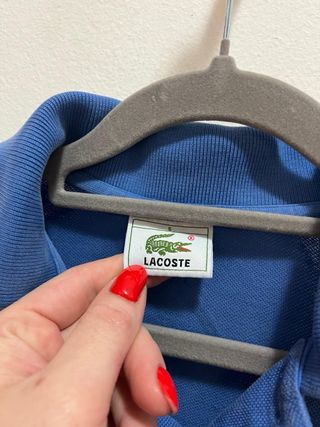 Polo Lacoste Blu Taglia L