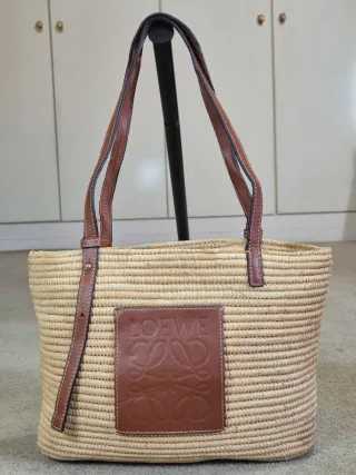 Loewe Cesta Bege/Castanho