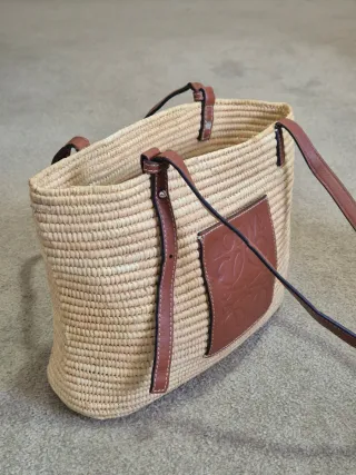 Loewe Cesta Bege/Castanho