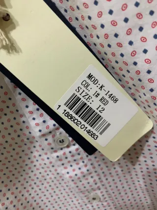 Camicia 12 anni nuova