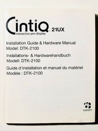 Wacom Cintiq 21UX DTK-2100 pantalla grafica