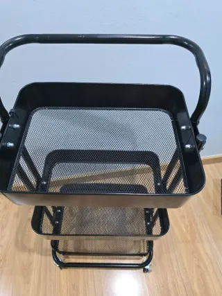 Carrito Organizador Negro 3 Niveles