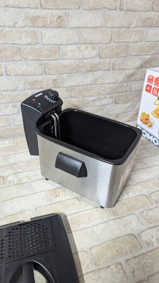 Domo Freidora de acero inoxidable DO465FR, 3000 W