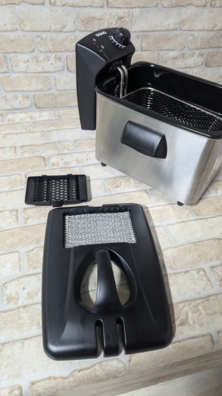 Domo Freidora de acero inoxidable DO465FR, 3000 W