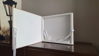 Caja Álbum Comunión Madera Rosa