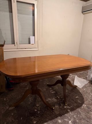 REGALO Mesa de comedor extensible de madera