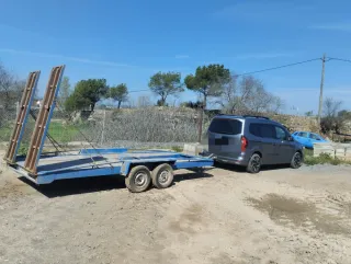 Plataforma remolque para tractor