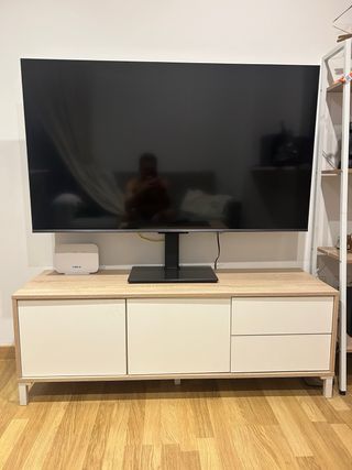Mueble TV y Estantería Madera/Metal