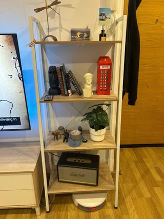 Mueble TV y Estantería Madera/Metal