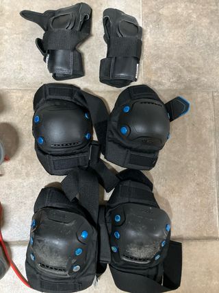 Patines Rollerblade y equipo de protección