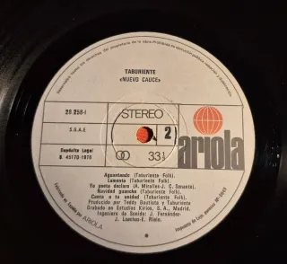 Vinilo Taburiente - Nuevo Cauce