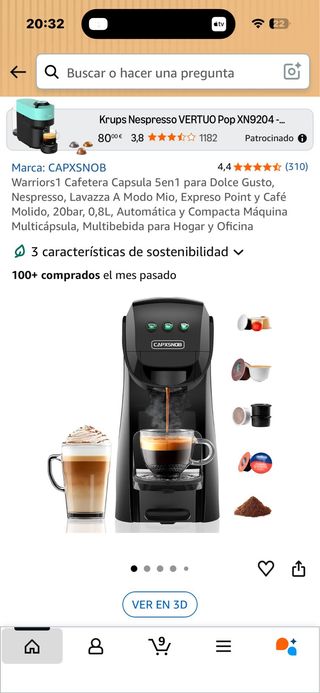 Cafetera multi-cápsulas