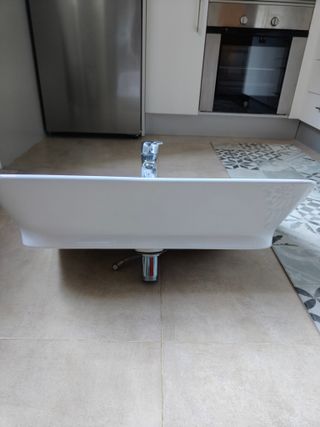 Lavabo Roca 65cm Blanco Porcelana