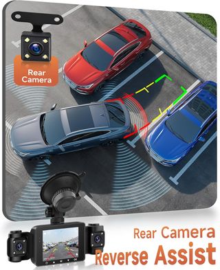 Dashcam Coche 4 Canales 360°