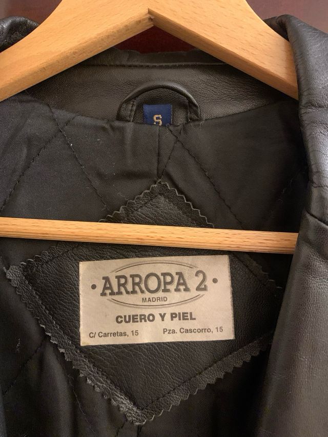 Abrigo de cuero hombre