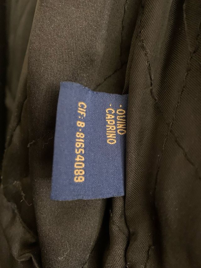 Abrigo de cuero hombre