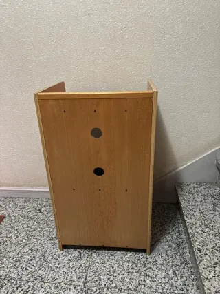 Mueble de madera para tocadiscos o almacenaje