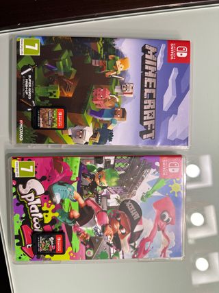 Minecraft y Splatoon 2 Nintendo Switch