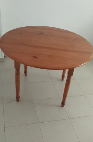 Mesa Redonda Madera Pino ULTIMOS DIAS!