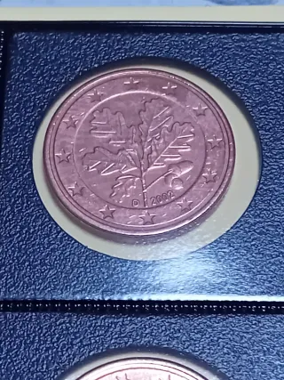 Lote 30 Monedas 5 Céntimos Hoja de Roble 2002