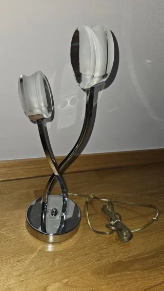 1 Lámpara de techo + 2 lámpara mesilla plata/tran