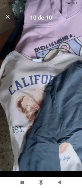 Lote de ropa pantalones sudaderas y camisetas