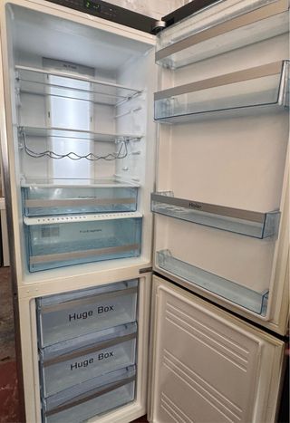 FRIGORÍFICO HAIER COMBI NO FROST EN PLATEADO