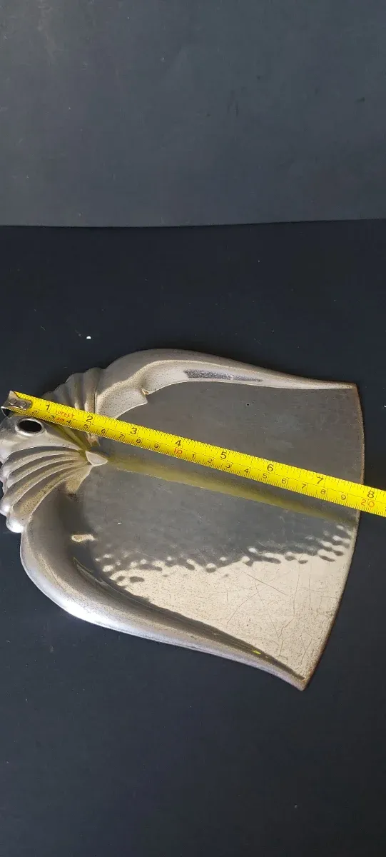 Recogemigas Art Decó Metal Plateado