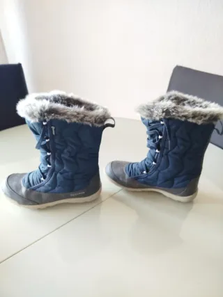 Botas de nieve Quechua azul y gris