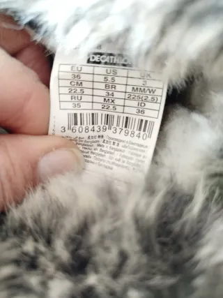 Botas de nieve Quechua azul y gris