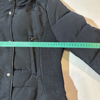 Abrigo acolchado negro Zara Basic - Talla M