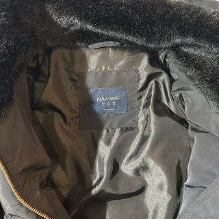 Abrigo acolchado negro Zara Basic - Talla M