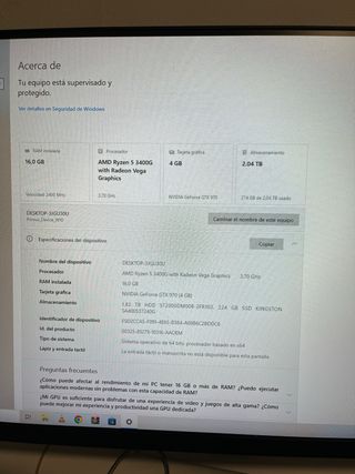 PC Gaming y pantalla