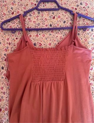 Vestido largo rosa tirantes