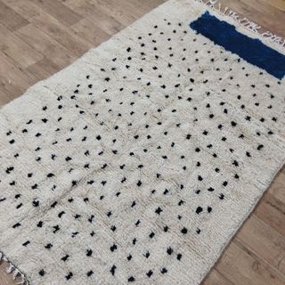 Alfombra Azilal Beige/Azul 233x150cm