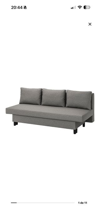 Sofá cama Ikea gris tela