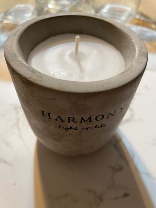 Vela gris de piedra con Cera de Soja