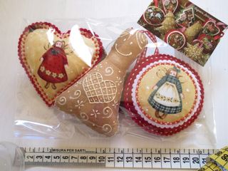 3 Decorazioni Fatte a Mano Fate Feltro Tessuto