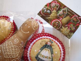 3 Decorazioni Fatte a Mano Fate Feltro Tessuto