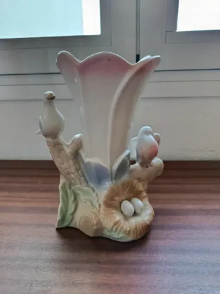 Jarrón Decorativo Cerámica Beige