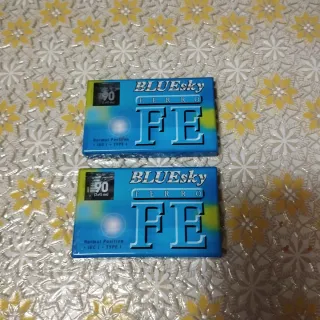 2x Cassette Vergini Bluesky Ferro 90 Min - Vintage