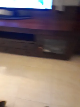 Mueble TV madera con cristal