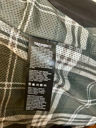 Giacca moto Triumph x Barbour size M donna