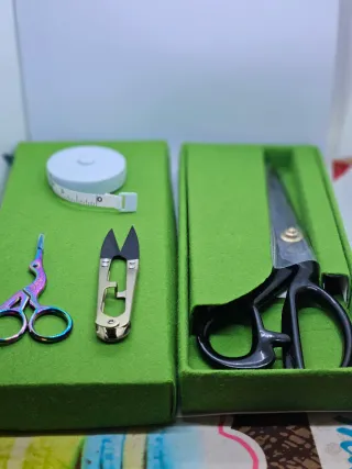 Set Tijeras Costura Profesional + Cinta Métrica