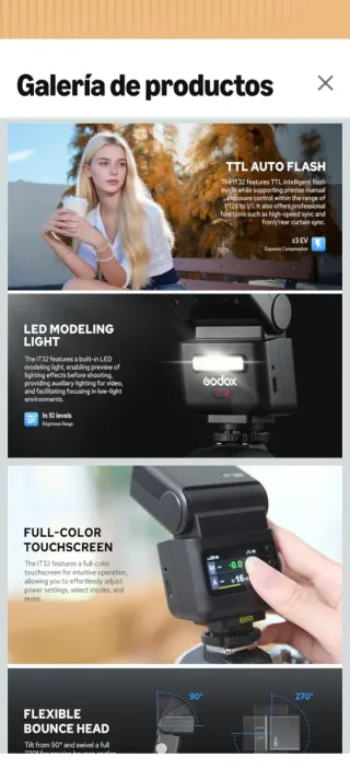 Flash Godox iT32 con X5-N para Nikon