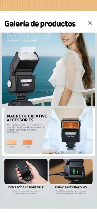 Flash Godox iT32 con X5-N para Nikon