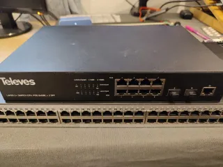 Switch Televes 8 Puertos Gbit + 2 SFP