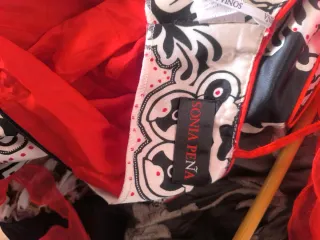 Vestido fiesta/boda estampado blanco y negro